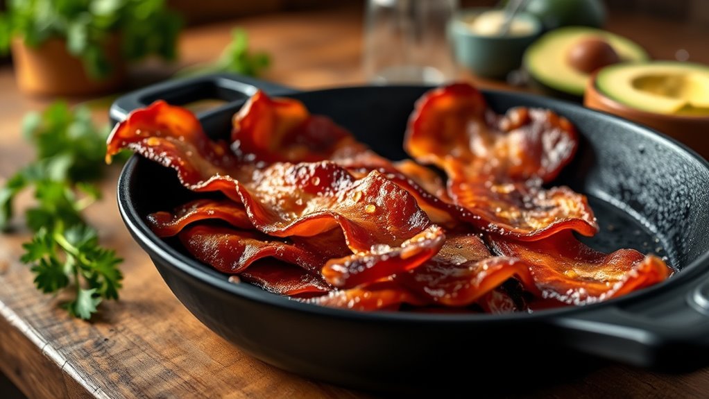 bacon high fat low carbs