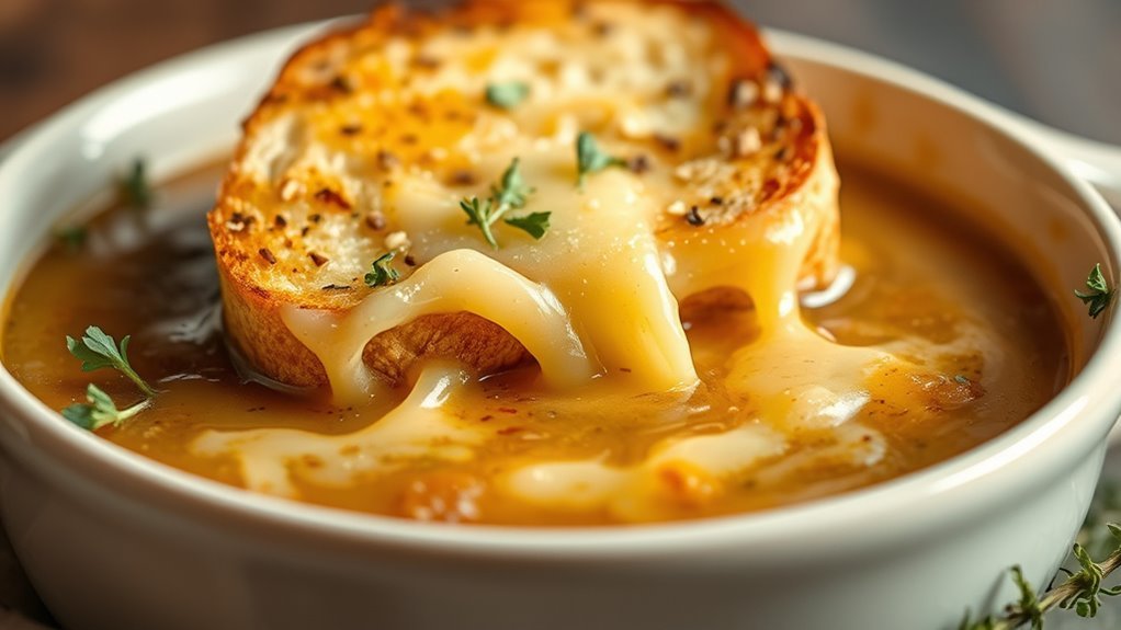 caramelized onions savory broth