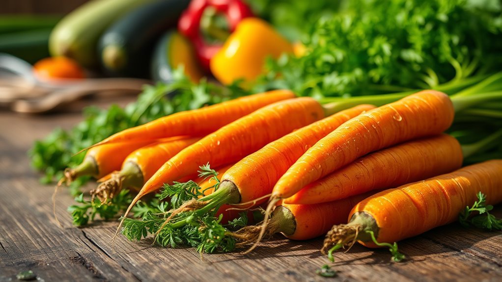 carrots higher in carbohydrates