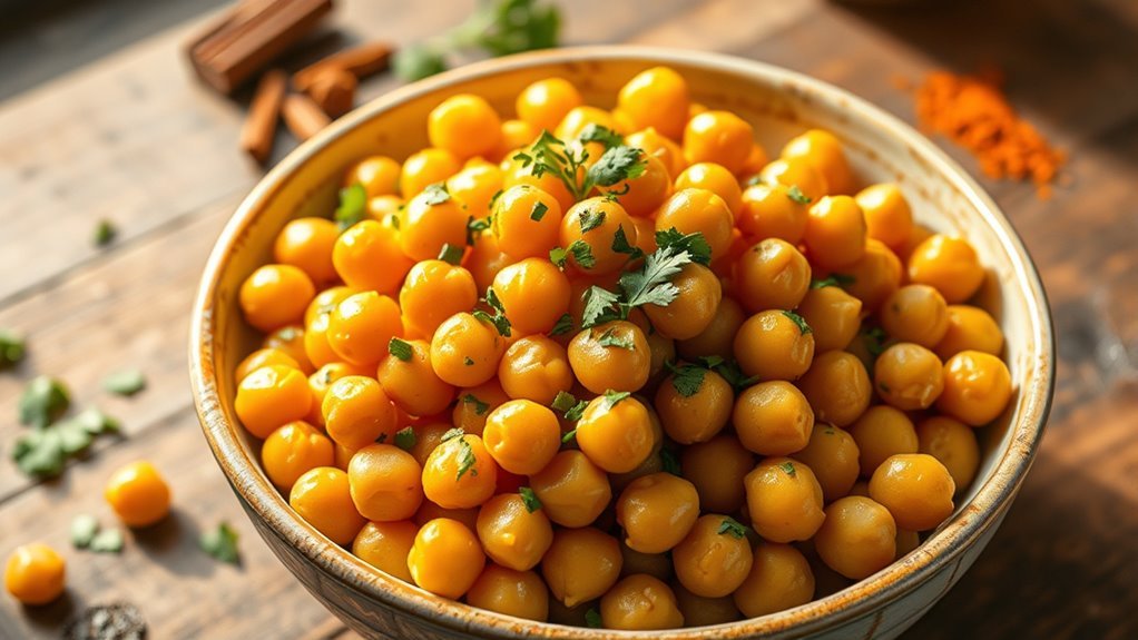 chickpeas fiber and protein