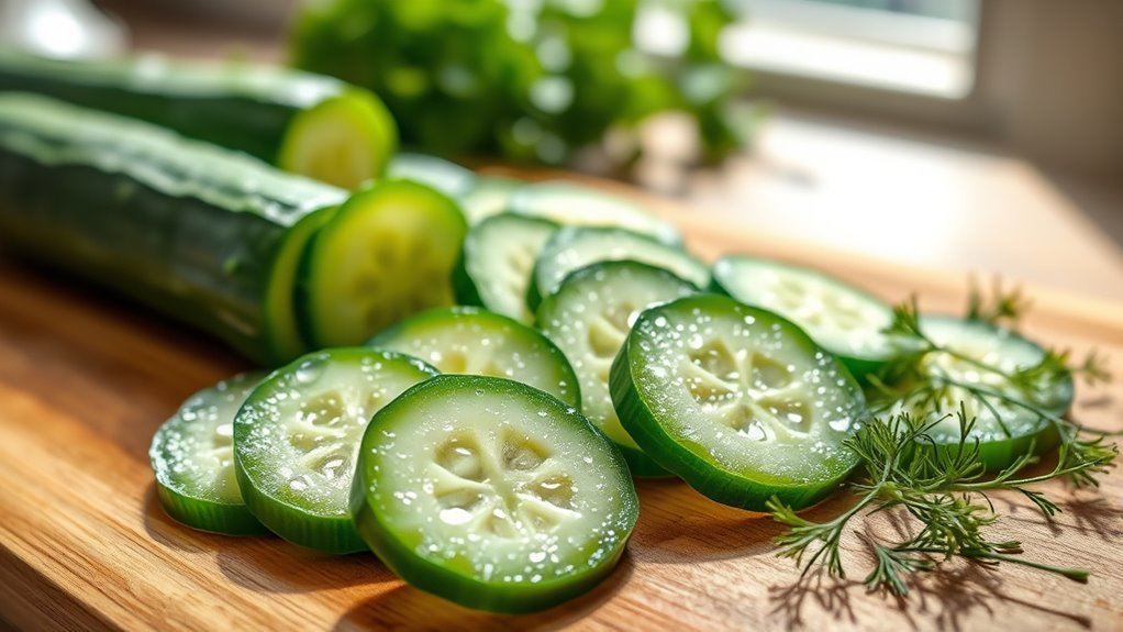 cucumbers low carb vegetable