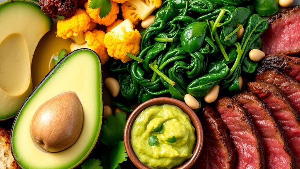 healthy fats low carb vegetables