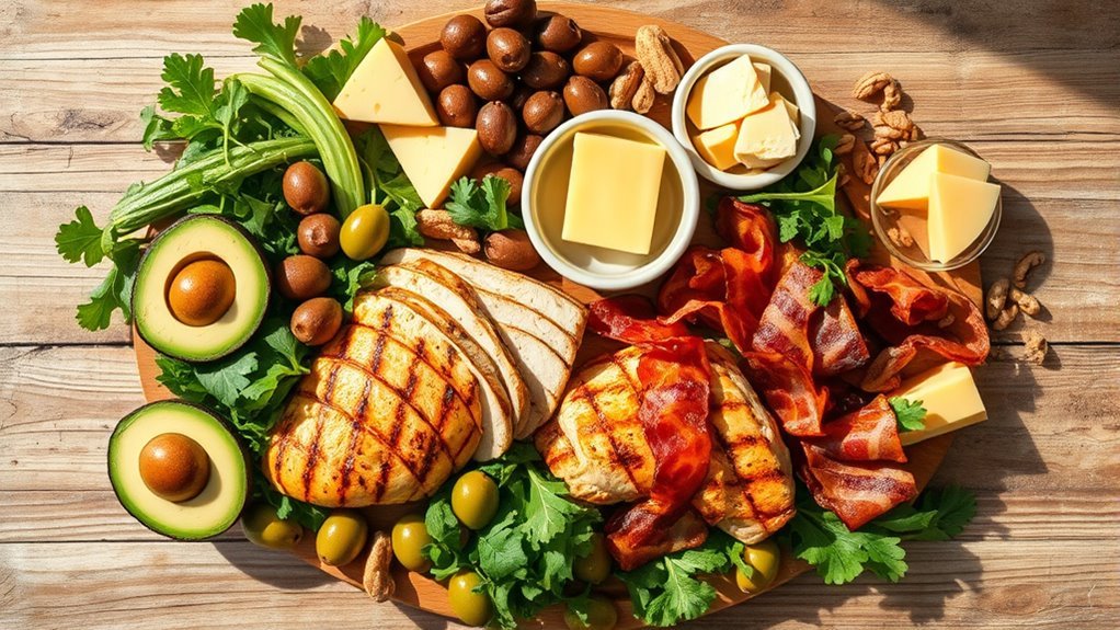 high fat low carb foods
