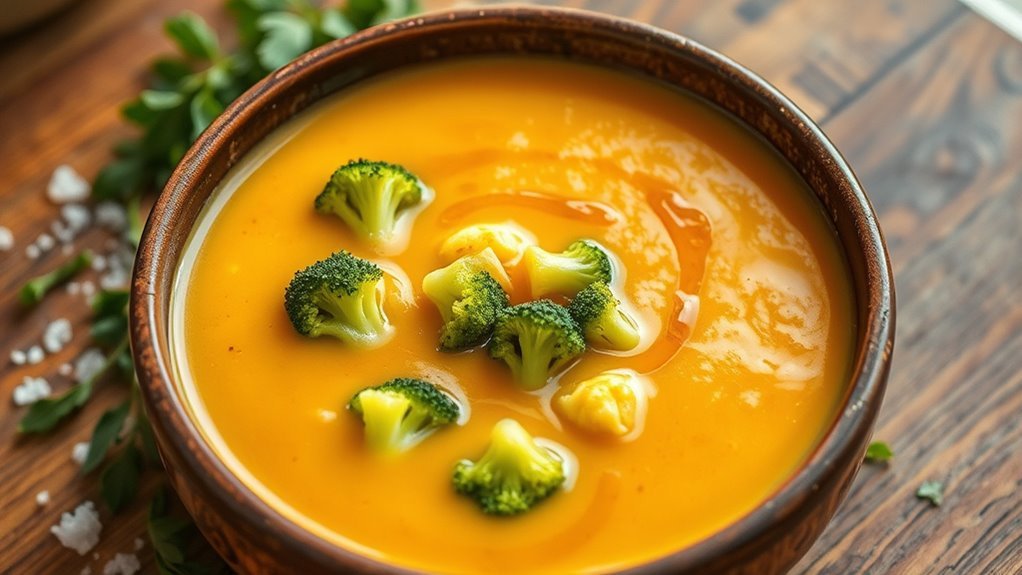 keto friendly broccoli cheddar soup