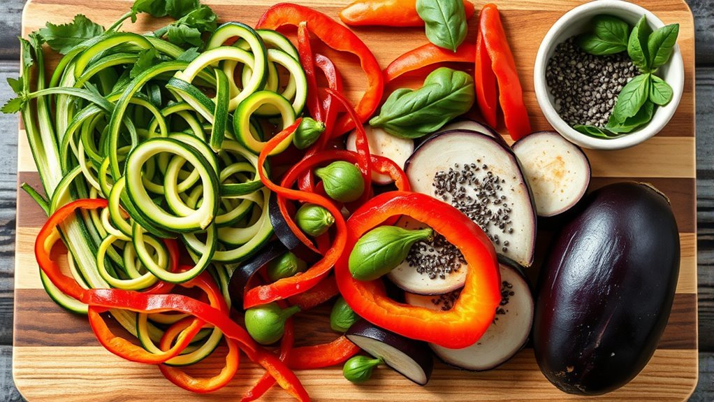 low carb fiber rich vegetables