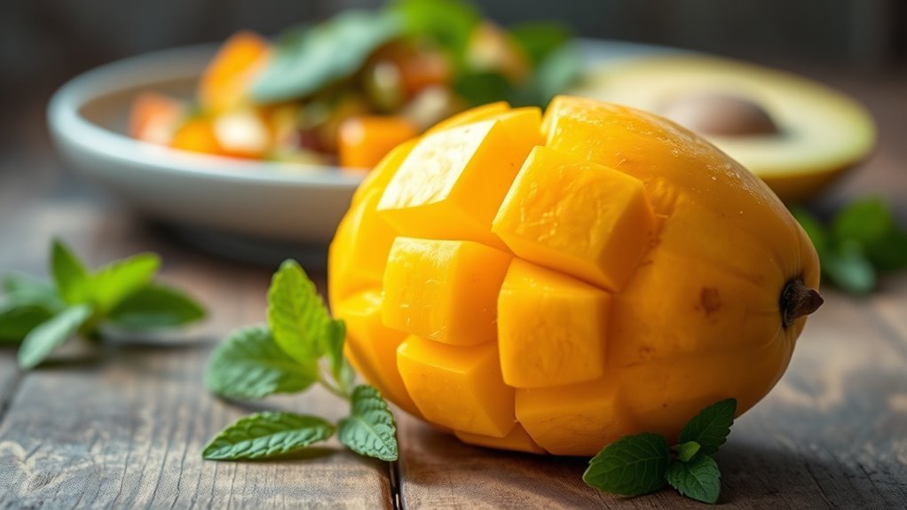 mangoes carbs vitamins minerals