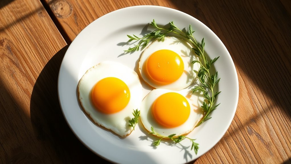 minimal carbs in eggs