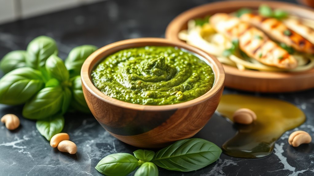 pesto is keto friendly option