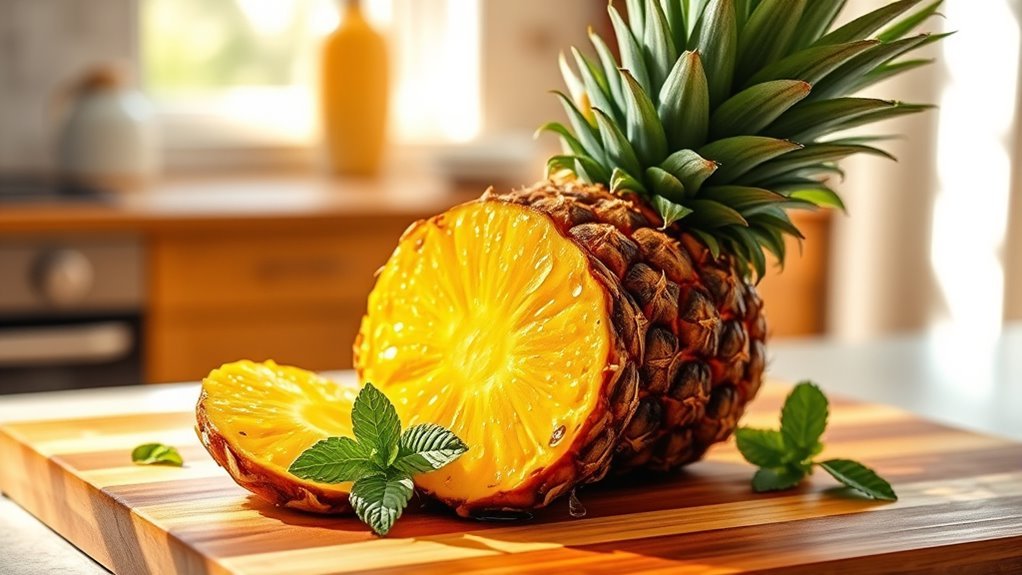 pineapple high in carbohydrates