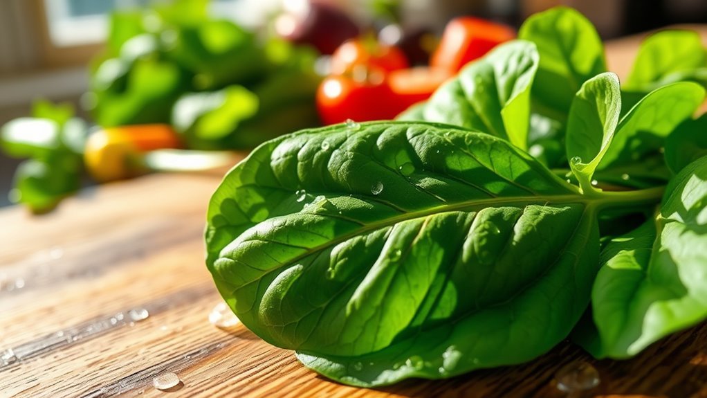 spinach is low carb