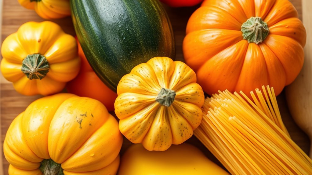 squash carbohydrate content comparison