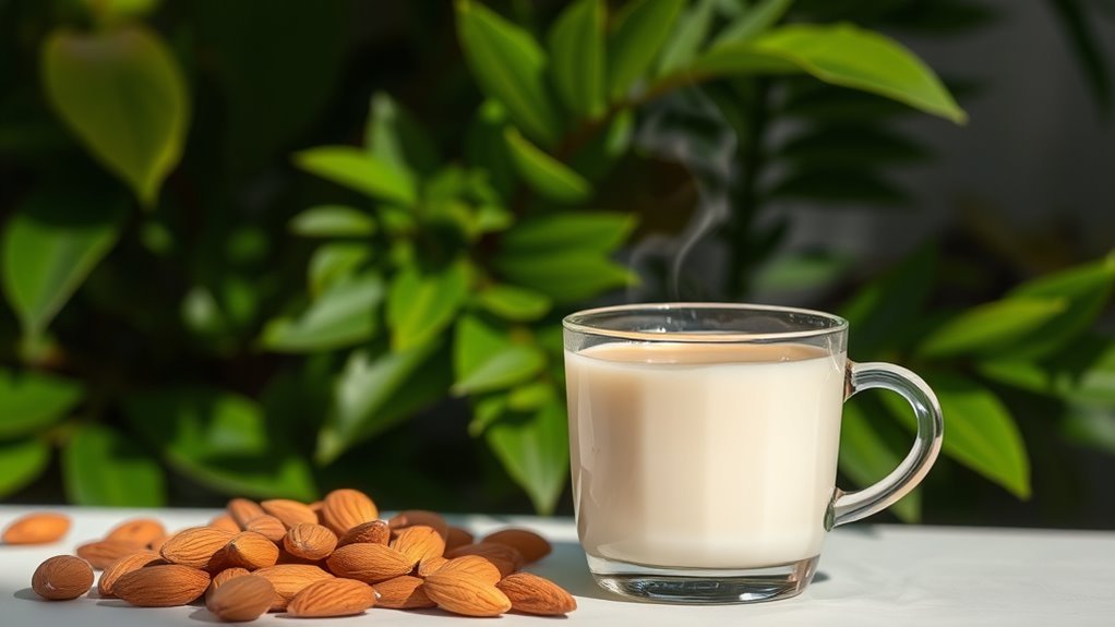 almond milk carb content
