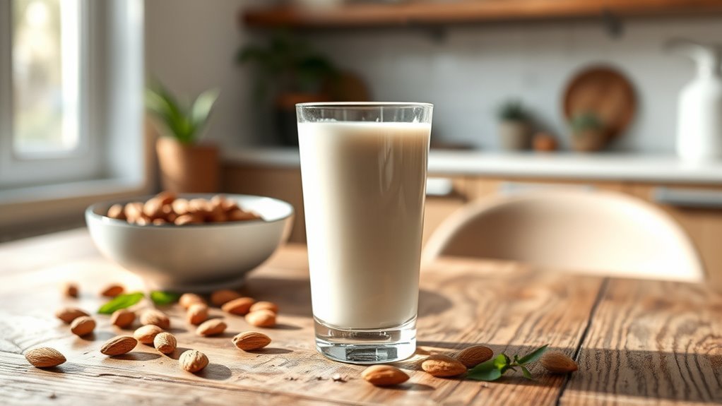 almond milk s low carbs