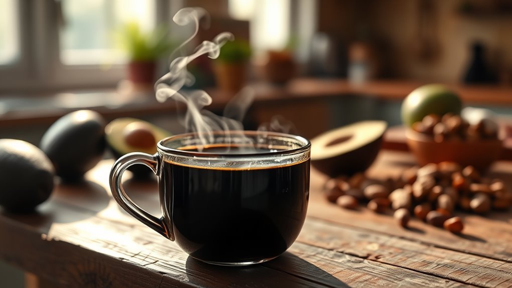 black coffee suits keto