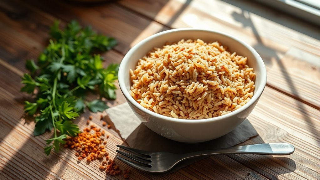 brown rice carb content