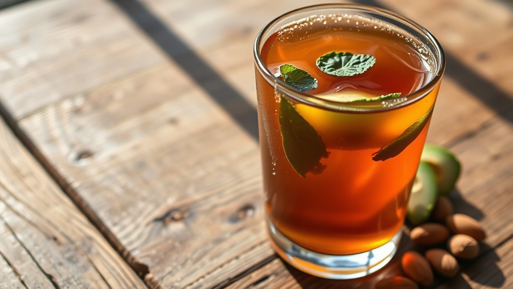 caffeine enhances tea benefits
