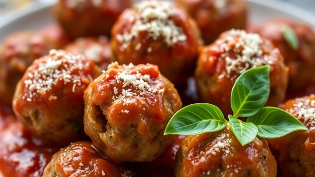 carb content in meatballs