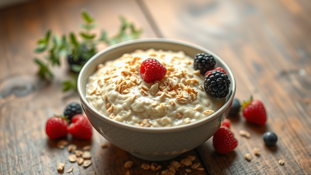 carb content in oats