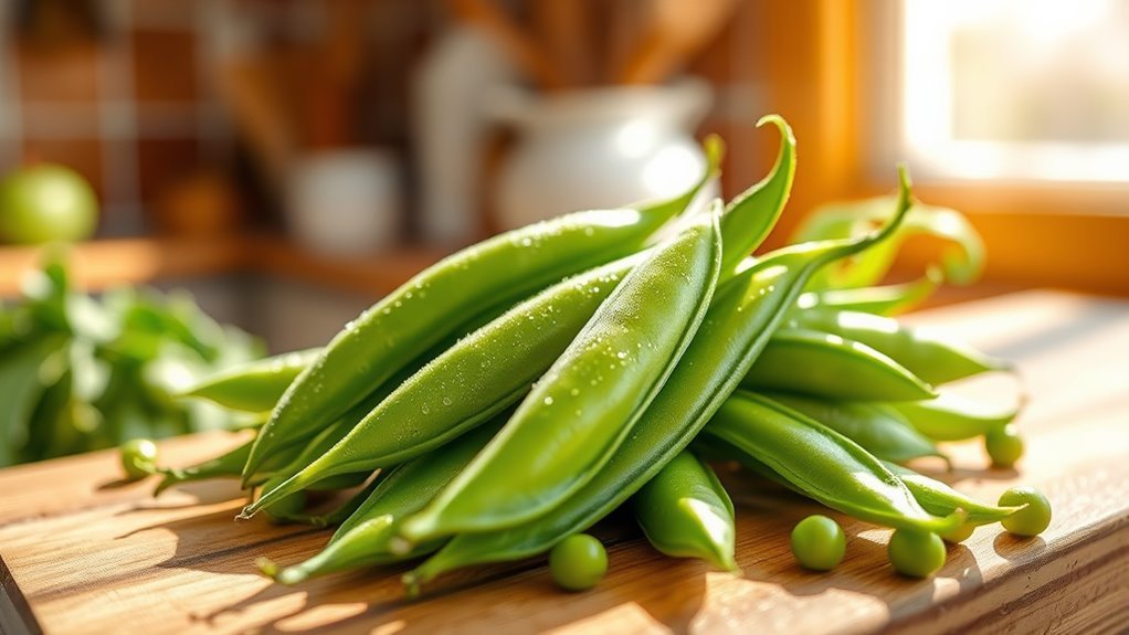 carb content in sugar snap peas