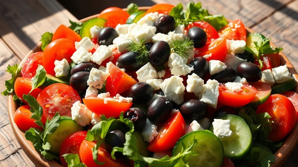 carb content of greek salad