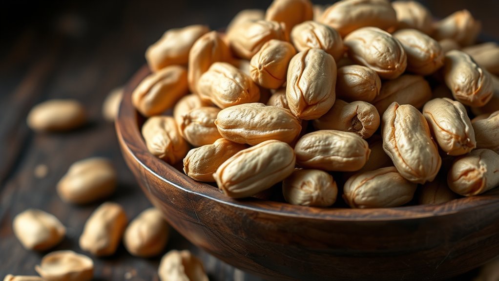 carbohydrate content in peanuts