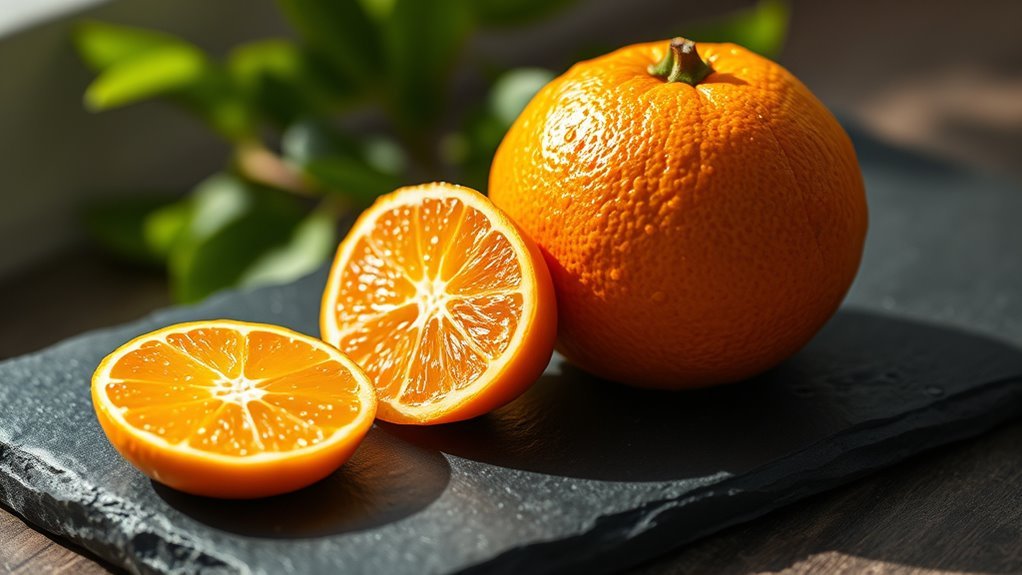 carbohydrate levels in oranges