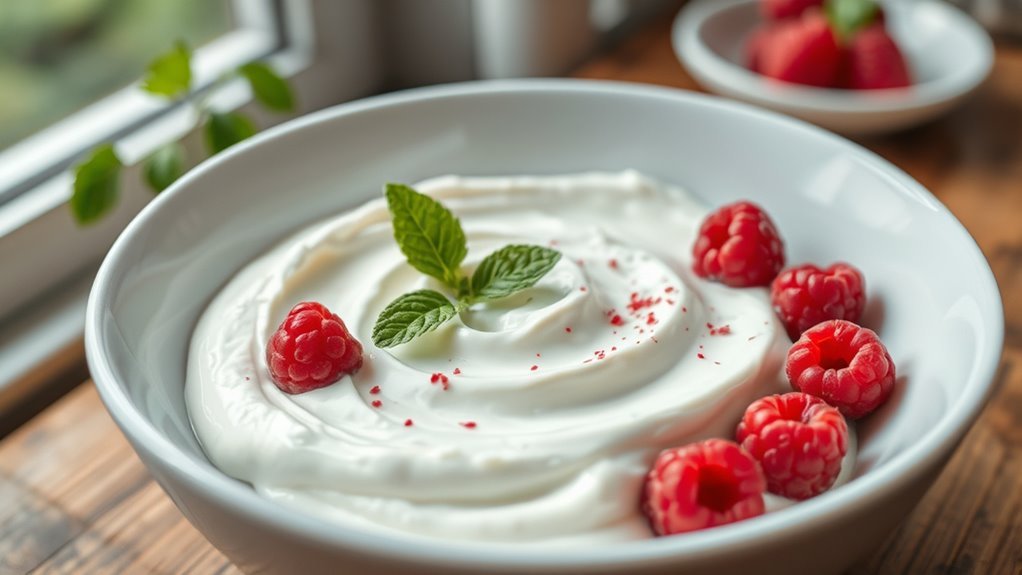 choose full fat unsweetened yogurt