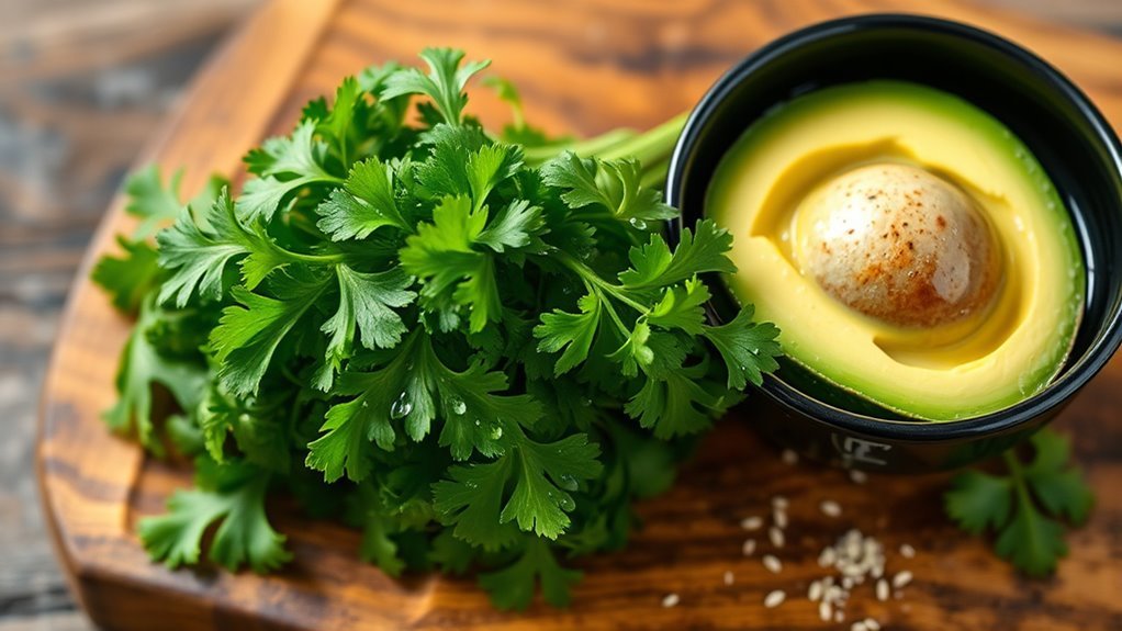 cilantro low carb nutritional herb