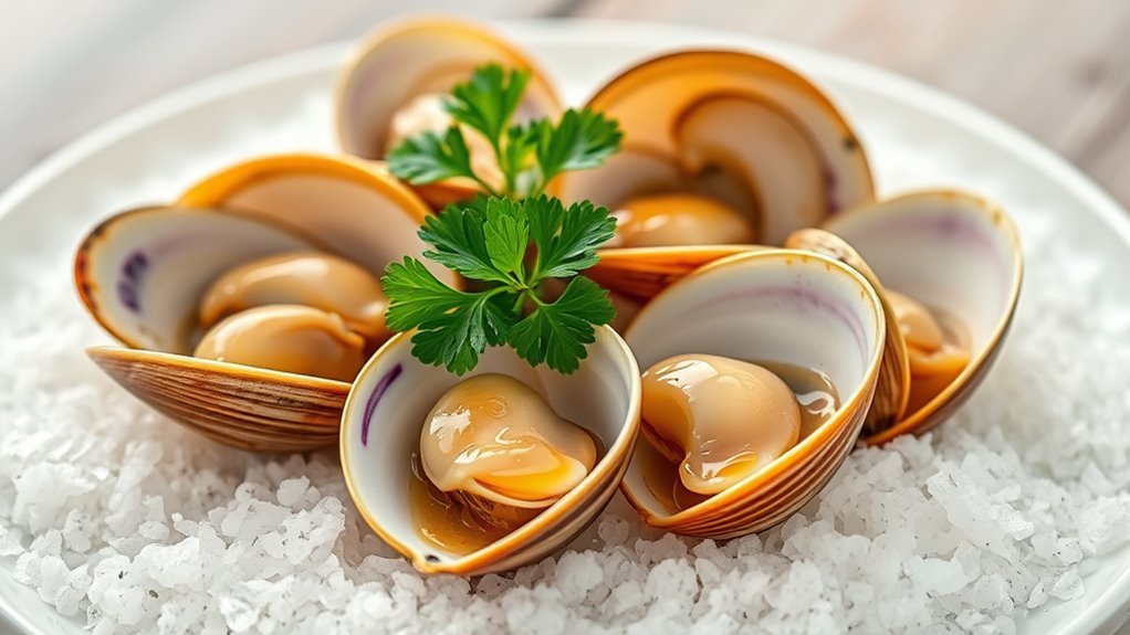 clams high protein low fat