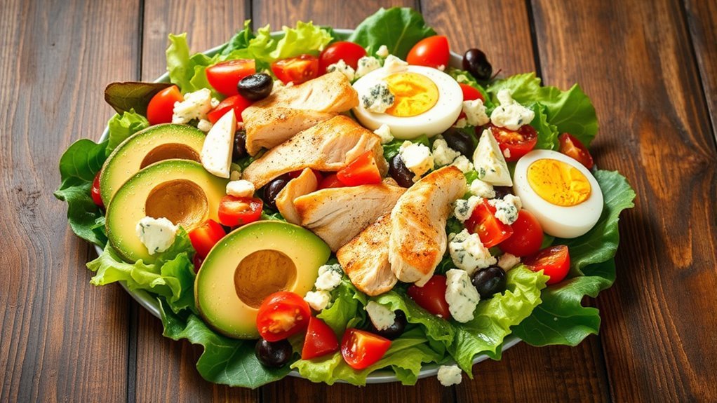 cobb salad keto carbohydrate analysis