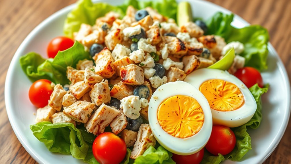 colorful nutritious salad ingredients