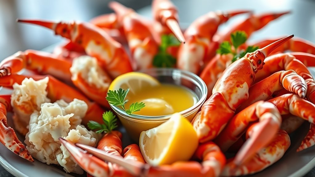 crab types and carb counts