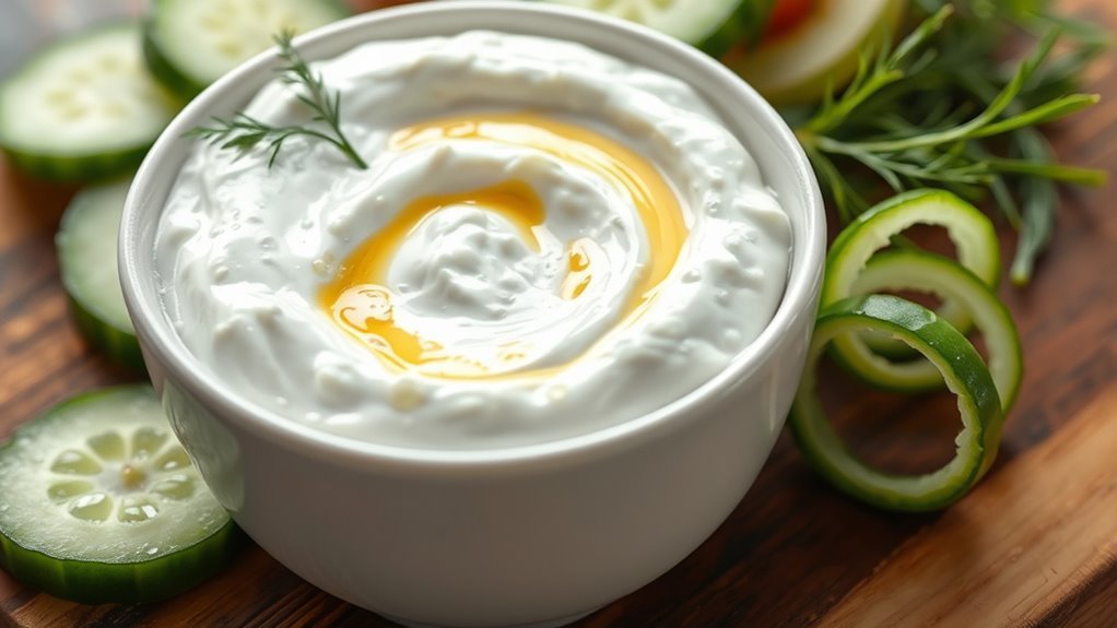 creamy mediterranean yogurt sauce