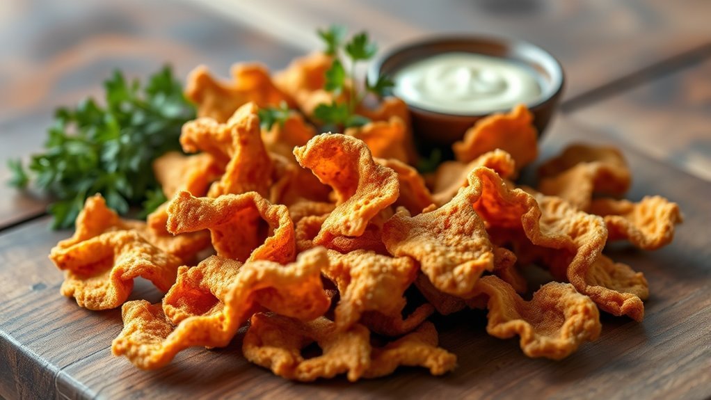 crispy deep fried pig skin