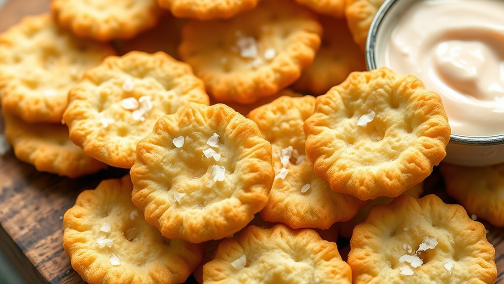 crispy keto cheese crackers