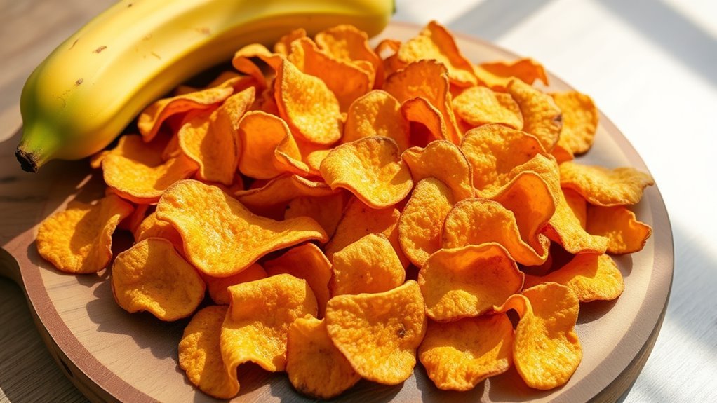 crispy unripe plantain snack