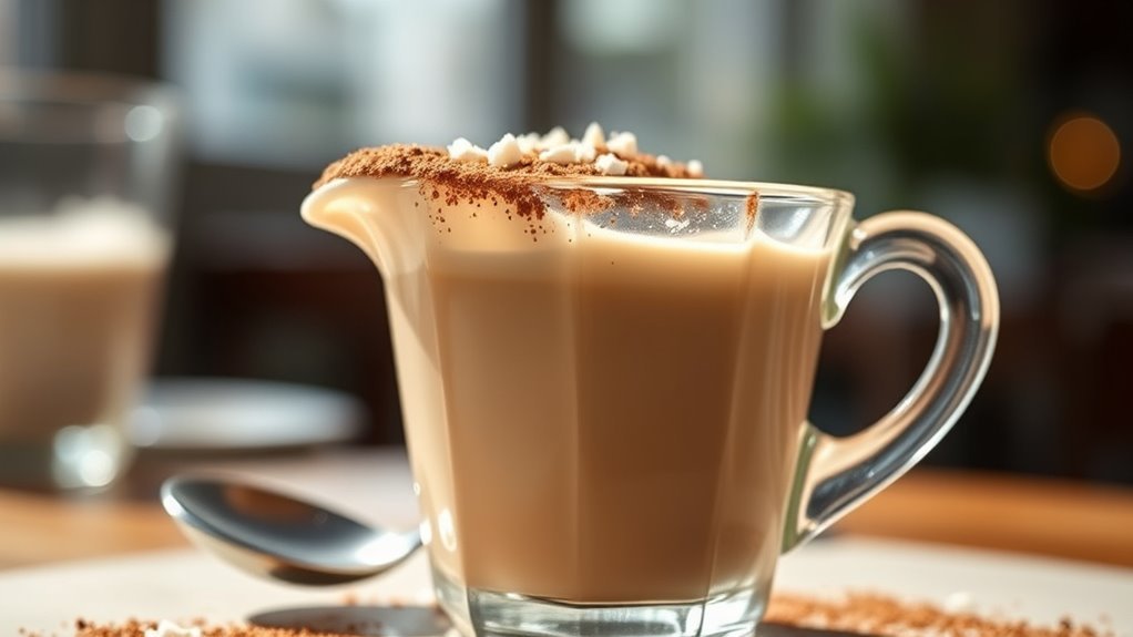 diverse coffee creamer ingredients