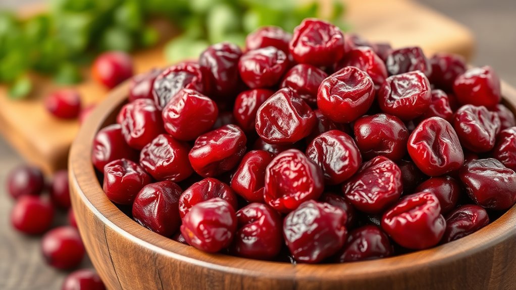 dried cranberries high in carbohydrates