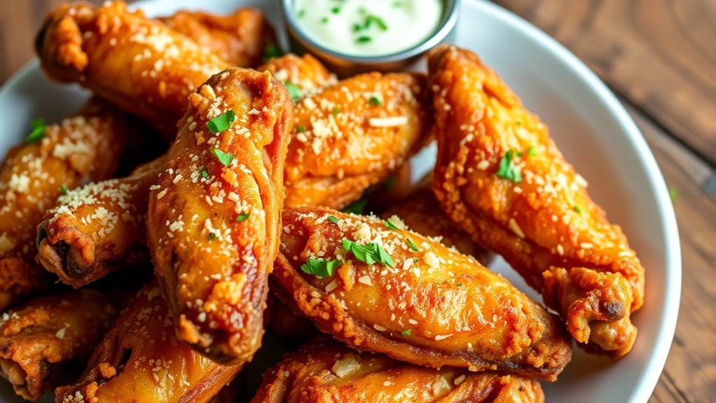 garlic parmesan wings keto friendly