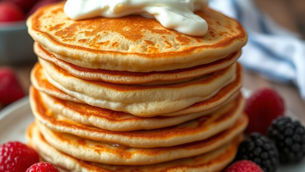 greek yogurt enhances keto pancakes