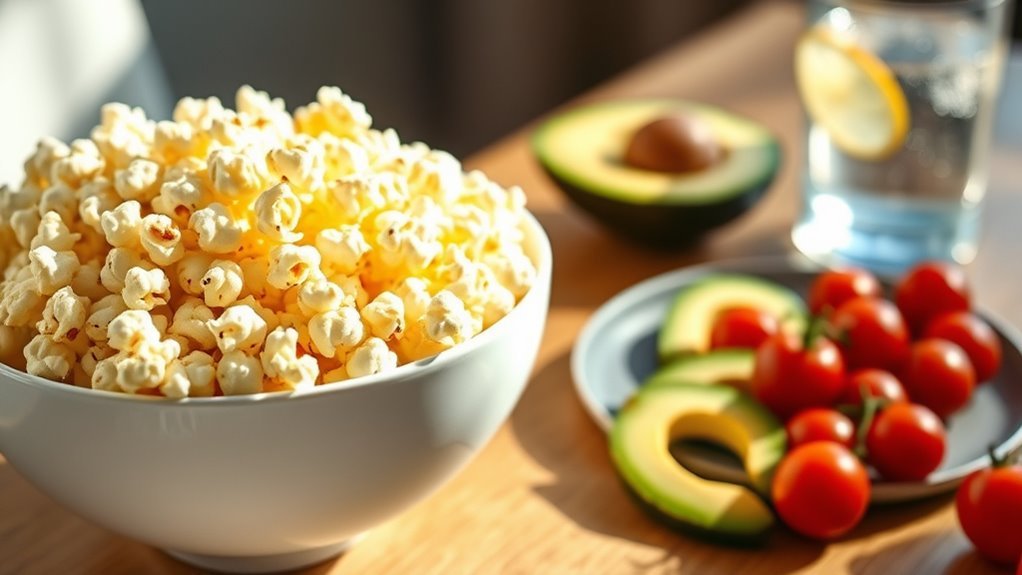 healthier popcorn snack option