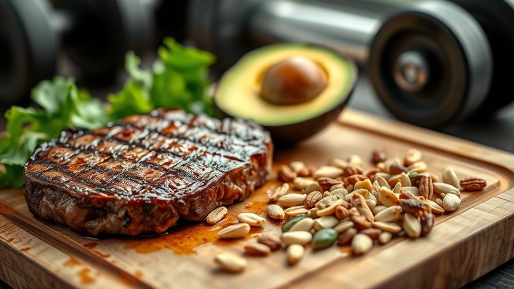 healthy fats enhance muscle growth