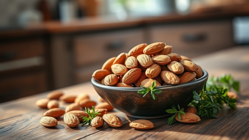 healthy snacking with almonds