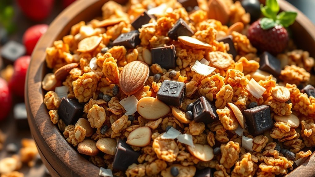 high carb granola warning