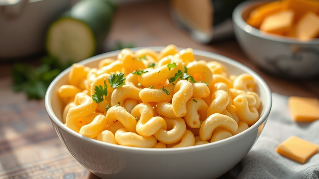 high carb mac and cheese