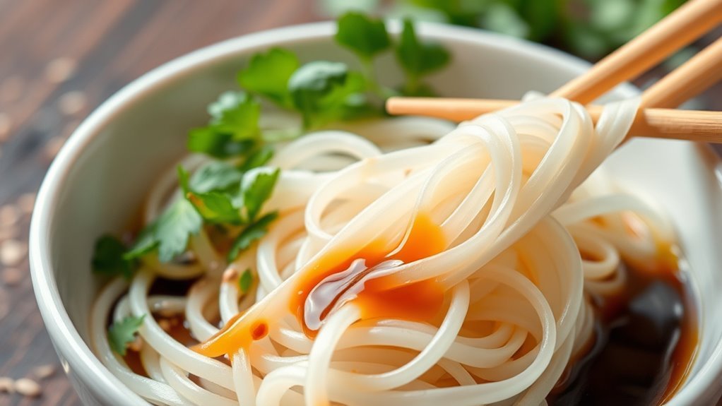high carb rice noodles