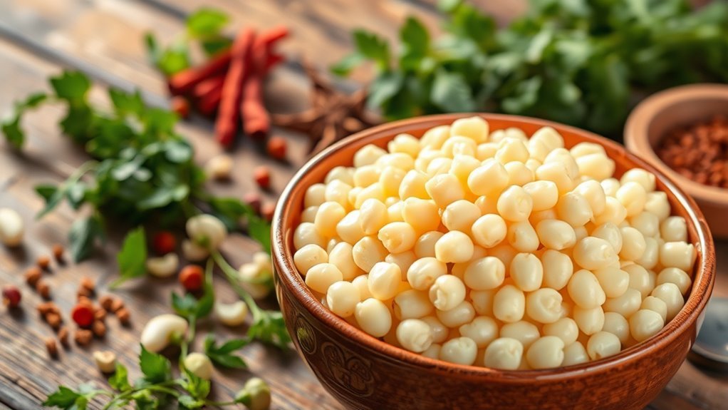 hominy s high carbohydrate content