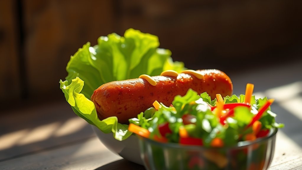 hot dogs low in carbs