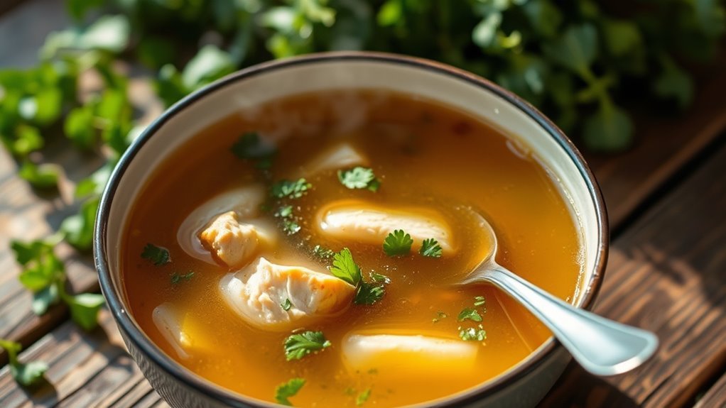 incorporate chicken broth creatively