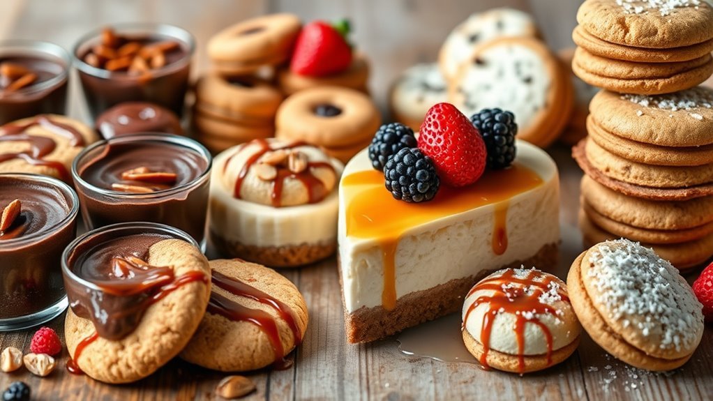 keto desserts and ingredients